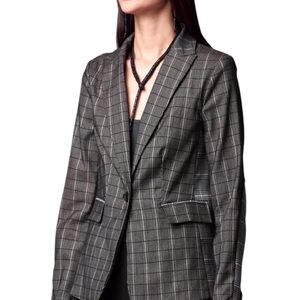 Simply Vera Vera Wang Mixed Plaid Blazer size Medium